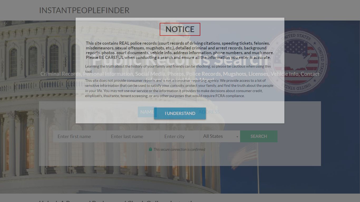 Run Background Checks Online With an Advanced ... - InstantPeopleFinder